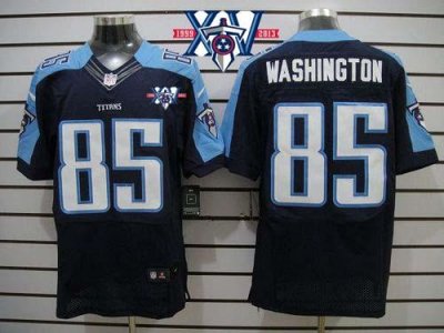 Jerseys Factory Cheap Nike Titans #85 Nate Washington Navy Blue