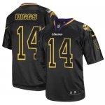 Jerseys Factory Cheap Nike Vikings #14 Stefon Diggs Lights Out B