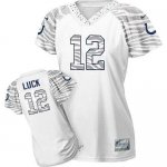 Jerseys Factory Cheap Nike Colts #12 Andrew Luck White Women's Z