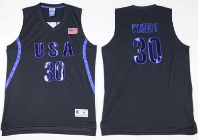 Jerseys Factory Cheap Nike Team USA #30 Stephen Curry Black 2016