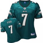 Jerseys Factory Cheap Eagles #7 Michael Vick Green Women's Team