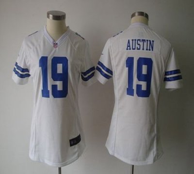Jerseys Factory Cheap Nike Cowboys #19 Miles Austin White Women'