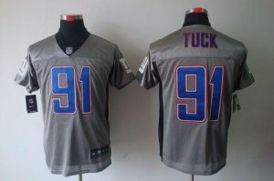Jerseys Factory Cheap Nike Giants #91 Justin Tuck Grey Shadow Me