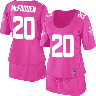 Jerseys Factory Cheap Nike Raiders #20 Darren McFadden Pink Wome