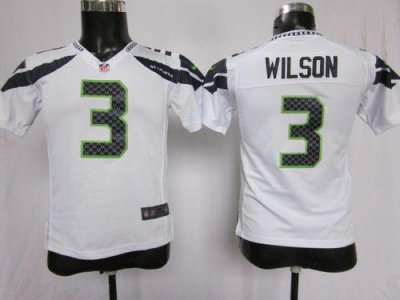 Jerseys Factory Cheap Nike Seahawks #3 Russell Wilson White Yout