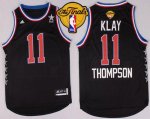 Jerseys Factory Cheap Warriors #11 Klay Thompson Black 2015 All
