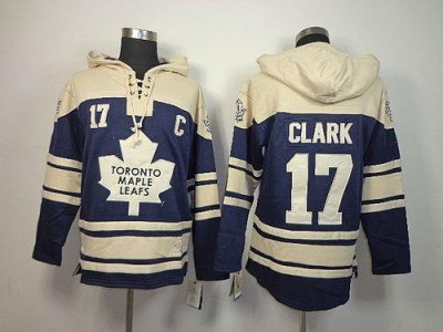 Jerseys Factory Cheap Maple Leafs #17 Wendel Clark Blue Sawyer H