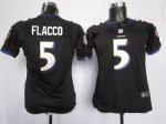 Jerseys Factory Cheap Nike Ravens #5 Joe Flacco Black Alternate