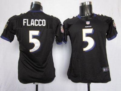 Jerseys Factory Cheap Nike Ravens #5 Joe Flacco Black Alternate