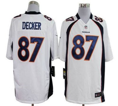Jerseys Factory Cheap Nike Broncos #87 Eric Decker White Men's E