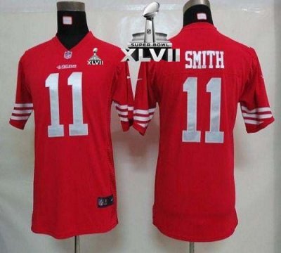 Jerseys Factory Cheap Nike 49ers #11 Alex Smith Red Team Color Y