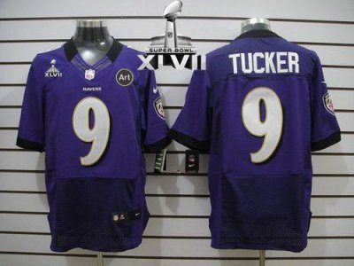 Jerseys Factory Cheap Nike Ravens #9 Justin Tucker Purple Team C