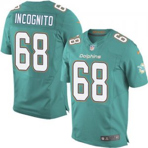 Jerseys Factory Cheap Nike Dolphins #68 Richie Incognito Aqua Gr