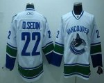 Jerseys Factory Cheap Canucks #22 D.sedin White Embroidered Yout