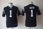 Jerseys Factory Cheap Nike Panthers #1 Cam Newton Black Team Col
