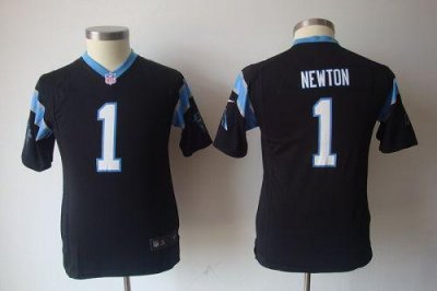 Jerseys Factory Cheap Nike Panthers #1 Cam Newton Black Team Col