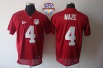 Jerseys Factory Cheap Crimson Tide #4 Marquis Maze Red 2013 BCS