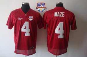 Jerseys Factory Cheap Crimson Tide #4 Marquis Maze Red 2013 BCS