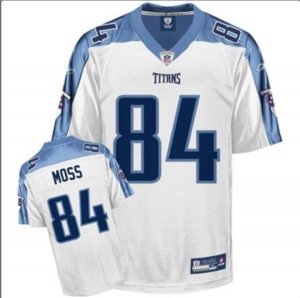 Jerseys Factory Cheap Titans #84 Randy Moss Stitched White NFL J