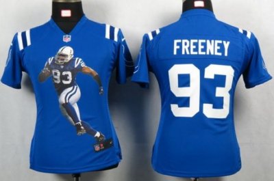 Jerseys Factory Cheap Nike Colts #93 Dwight Freeney Royal Blue T