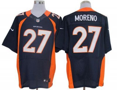 Jerseys Factory Cheap Nike Broncos #27 Knowshon Moreno Navy Blue