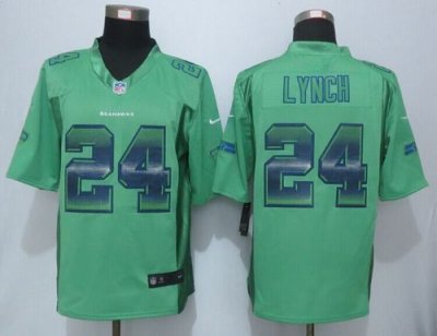 Jerseys Factory Cheap Nike Seahawks #24 Marshawn Lynch Green Alt
