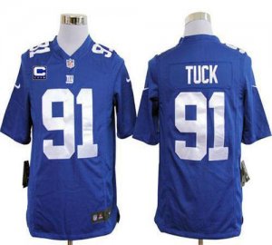 Jerseys Factory Cheap Nike Giants #91 Justin Tuck Royal Blue Tea