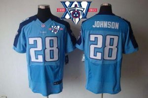 Jerseys Factory Cheap Nike Titans #28 Chris Johnson Light Blue T