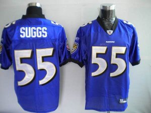 Jerseys Factory Cheap Ravens #55 Terrell Suggs Purple Stitched N