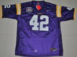 Jerseys Factory Cheap LSU Tigers #42 Michael Ford Purple 2012 BC