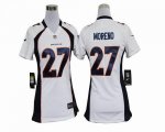 Jerseys Factory Cheap Nike Broncos #27 Knowshon Moreno White Wom