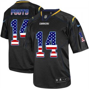 Jerseys Factory Cheap Nike Chargers #14 Dan Fouts Black Men's St