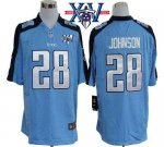 Jerseys Factory Cheap Nike Titans #28 Chris Johnson Light Blue T