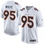 Jerseys Factory Cheap Nike Broncos #95 Derek Wolfe White Men's S
