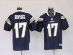 Jerseys Factory Cheap Chargers #17 Philip Rivers Dark Blue Embro