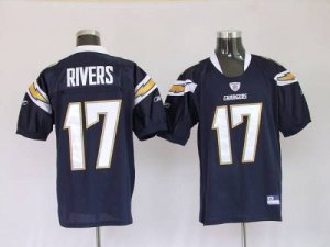 Jerseys Factory Cheap Chargers #17 Philip Rivers Dark Blue Embro