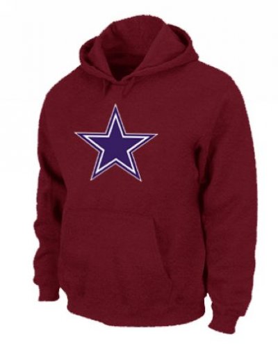 Jerseys Factory Cheap Dallas Cowboys Logo Pullover Hoodie Red