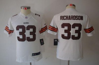 Jerseys Factory Cheap Nike Browns #33 Trent Richardson White You
