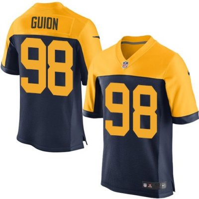 Jerseys Factory Cheap Nike Packers #98 Letroy Guion Navy Blue Al