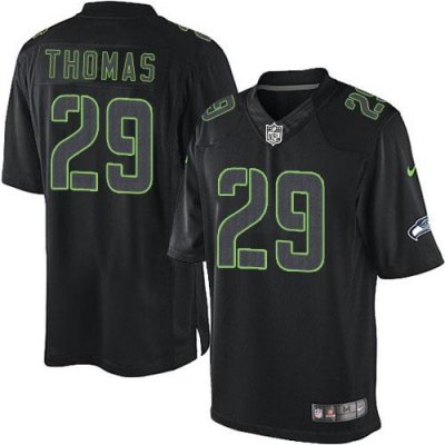 Jerseys Factory Cheap Nike Seahawks #29 Earl Thomas Black Men's