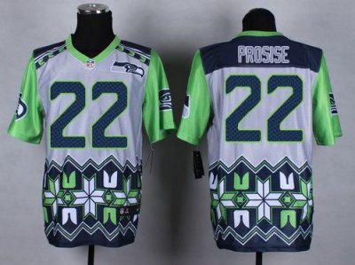 Jerseys Factory Cheap Nike Seahawks #22 C. J. Prosise Grey Men's