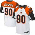 Jerseys Factory Cheap Nike Bengals #90 Michael Johnson White Men