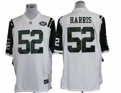 Jerseys Factory Cheap Nike Jets #52 David Harris White Men's Sti