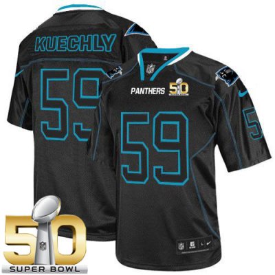 Jerseys Factory Cheap Nike Panthers #59 Luke Kuechly Lights Out