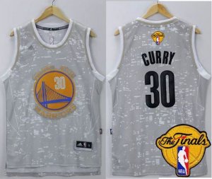 Jerseys Factory Cheap Warriors #30 Stephen Curry Grey City Light