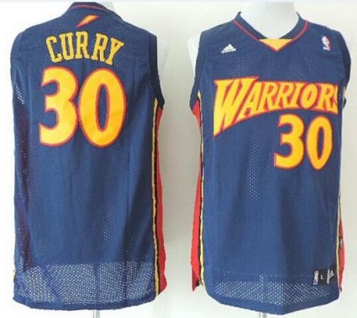 Jerseys Factory Cheap Warriors #30 Stephen Curry Navy Blue Throw