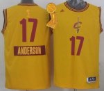 Jerseys Factory Cheap Cavaliers #17 Anderson Varejao Yellow 2014