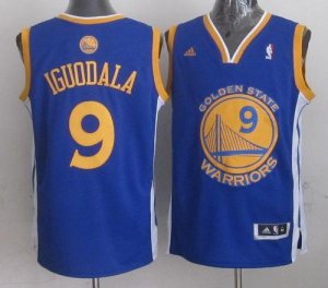 Jerseys Factory Cheap Warriors #9 Andre Iguodala Blue Revolution