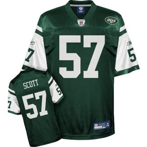 Jerseys Factory Cheap Jets #57 Bart Scott Stitched Green NFL Jer