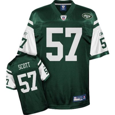 Jerseys Factory Cheap Jets #57 Bart Scott Stitched Green NFL Jer